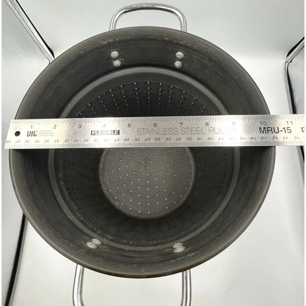 Vintage Hard Anodized Aluminum 8 QT Pasta Steamer Insert Replacement 10.25x9